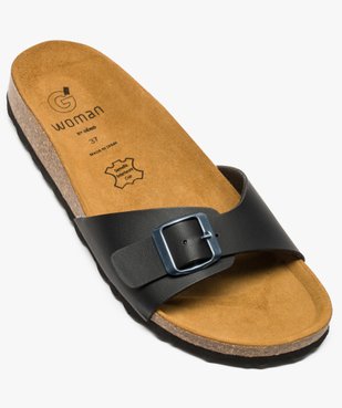 Mules femme à large bride et semelle intérieure cuir vue5 - GEMO (CASUAL) - GEMO