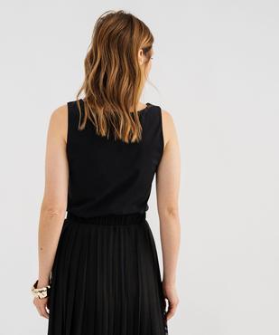 Débardeur à larges bretelles et col carré en microfibre femme vue3 - GEMO(FEMME PAP) - GEMO