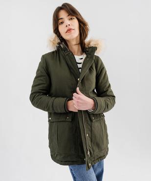 Parka à capuche et doublure chaude femme vue1 - GEMO(FEMME PAP) - GEMO