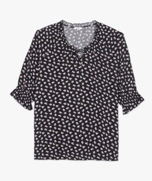 Blouse femme imprimée à manches ¾ vue4 - Nikesneakers (G TAILLE) - Nikesneakers