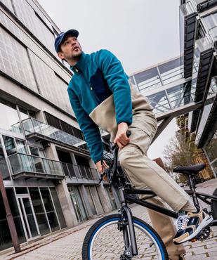 Sweat polaire à col camionneur homme - Roadsign vue1 - ROADSIGN G4G - GEMO