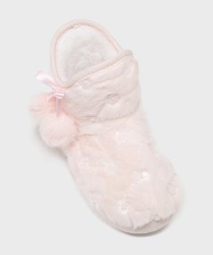 Chaussons boots fourrés fille vue5 - GEMO (ENFANT) - GEMO