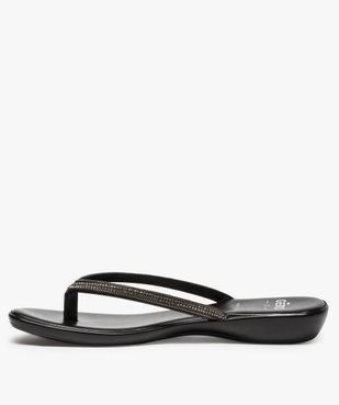 Mules femme façon tongs ornées de strass vue3 - GEMO (CASUAL) - GEMO