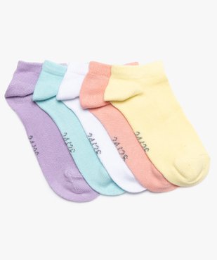 Chaussettes bébé fille courtes (lot de 5) vue1 - GEMO C4G BEBE - GEMO