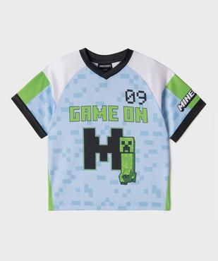 Tee-shirt de sport manches courtes imprimé garçon - Minecraft vue1 - MINECRAFT - GEMO