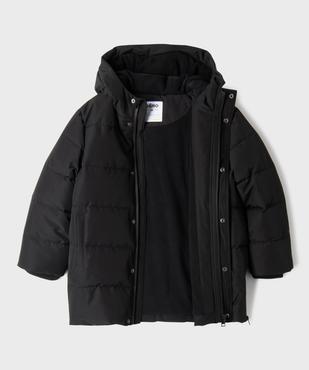 Blouson déperlant à capuche doublé polaire garçon vue2 - GEMO 4G GARCON - GEMO