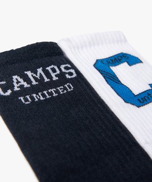 Chaussettes avec tige côtelée garçon (lot de 2) - Camps United vue2 - CAMPS UNITED - GEMO