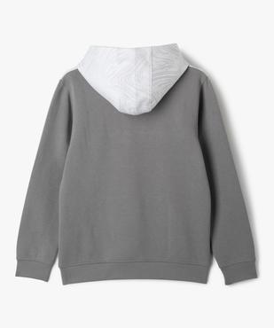 Sweat à capuche tricolore garçon vue3 - GEMO (JUNIOR) - GEMO