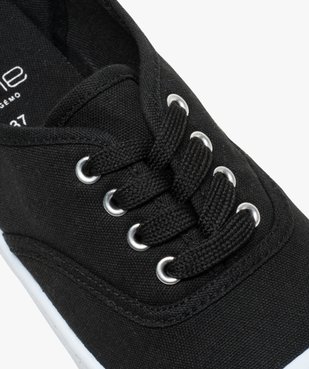 Baskets femme en toile avec lacets et bout renforcé vue6 - GEMO (SPORTSWR) - GEMO