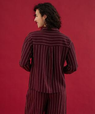 Chemise fluide à fines rayures femme vue5 - GEMO 4G FEMME - GEMO