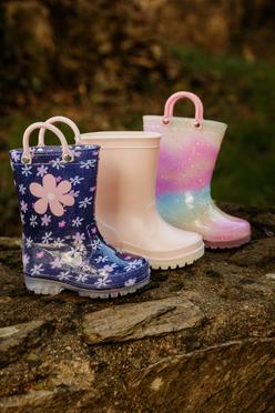 Bottes de pluie bébé fille à paillettes avec anses vue13 - LITTLE LOVE - GEMO