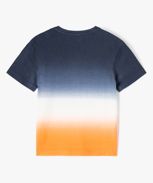 Tee-shirt à manches courtes effet tie and dye garçon  vue3 - GEMO (ENFANT) - GEMO