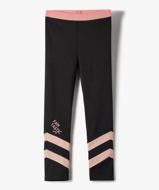 Leggings fille pour le sport avec ceinture élastiquée vue1 - GEMO (ENFANT) - GEMO