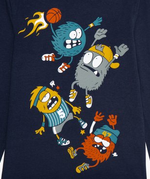 Tee-shirt garçon à manches longues avec motif XXL vue2 - GEMO C4G GARCON - GEMO