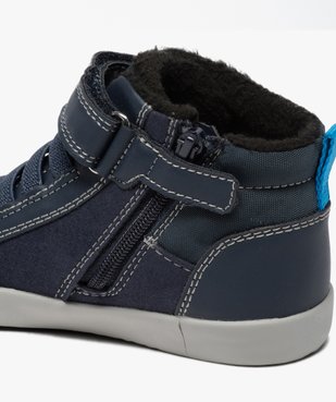 Baskets garçon mid-cut à doublure chaude - Geox vue6 - GEOX - GEMO