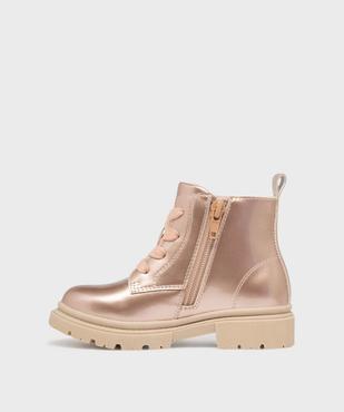 Bottines métallisées avec semelle crantée fille - Lovely Wings vue3 - LOVELY WINGS GEMO FOR GOOD - GEMO