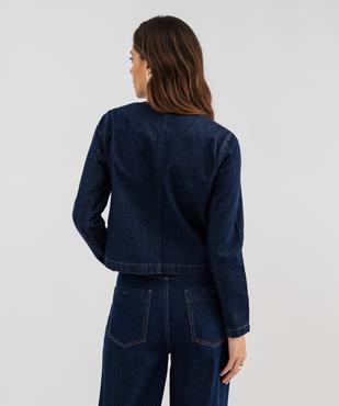 Veste en jean femme  vue3 - GEMO 4G FEMME - GEMO