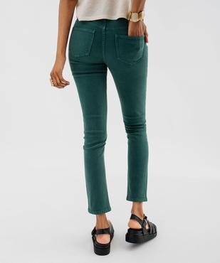 Jean slim coloré taille normale femme vue3 - GEMO 4G FEMME - GEMO