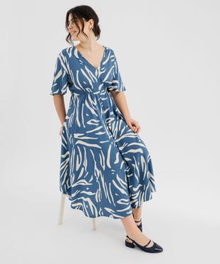 Robe fluide à motifs fleuris femme grande taille vue1 - GEMO 4G GT - GEMO