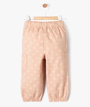 Pantalon jogger imprimé bébé fille vue4 - GEMO(BEBE DEBT) - GEMO