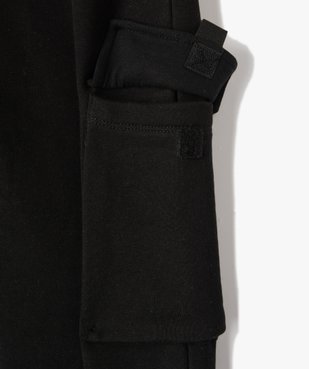 Pantalon de sport garçon avec larges poches à rabat sur les cuisses vue2 - GEMO (JUNIOR) - GEMO