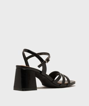 Sandales à talon trapèze et multibrides femme - Follow Me vue4 - FOLLOW ME - GEMO