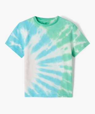 Tee-shirt à manches courtes effet tie and dye garçon vue1 - GEMO (ENFANT) - GEMO