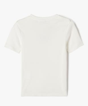 Tee-shirt à manches courtes avec motif Stitch fille - Disney vue4 - LILO & STITCH - GEMO