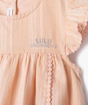 Blouse manches courtes à volants bébé fille - LuluCastagnette vue2 - LULUCASTAGNETTE - GEMO