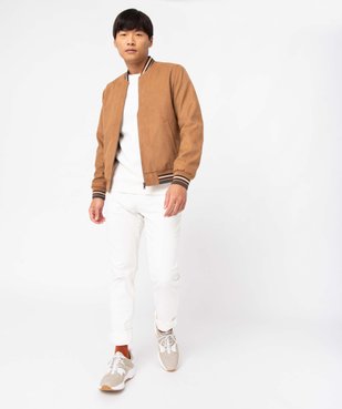 Pantalon chino homme en coton stretch vue6 - GEMO (HOMME) - GEMO