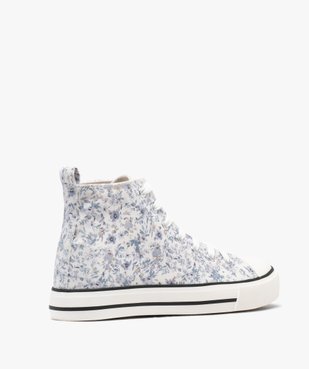 Baskets montantes en toile fleuri femme vue5 - FOLLOW ME G4G - GEMO
