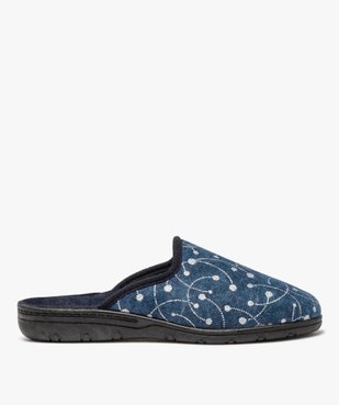 Chaussons femme mules confort avec décor brillant vue1 - GEMO(HOMWR FEM) - GEMO