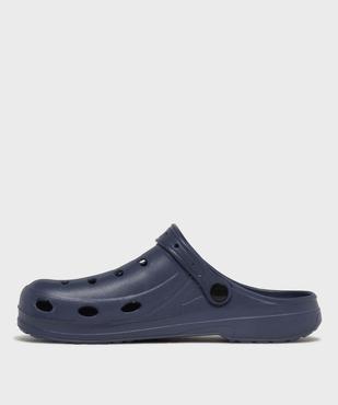 Sabots souples dessus uni perforé homme vue3 - GEMO (PLAGE) - GEMO