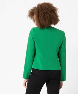 Veste femme coupe courte forme croisée vue3 - GEMO(FEMME PAP) - GEMO