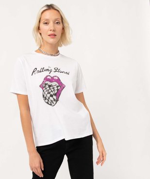 Tee-shirt femme à manches courtes avec motif - Rolling Stones vue5 - ROLLING STONES - GEMO
