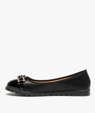 Ballerines à bride chaîne et semelle crantée femme vue3 - GEMO(URBAIN) - GEMO