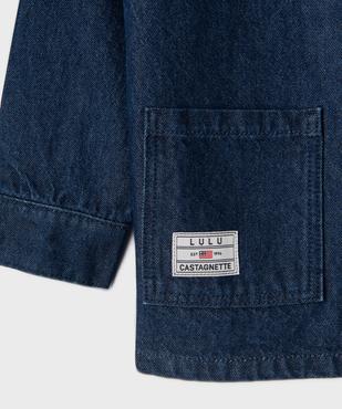Veste en jean coupe droite garçon - LuluCastagnette vue3 - LULU CASTAGNETTE G4G D - GEMO