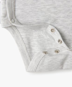 Body bébé manches longues fermeture croisée (lot de 5) vue3 - GEMO C4G BEBE - GEMO
