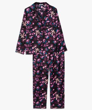 Pyjama 2 pièces en satin femme vue4 - GEMO 4G FEMME - GEMO