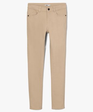 Pantalon garçon coupe skinny en toile extensible vue1 - GEMO (JUNIOR) - GEMO