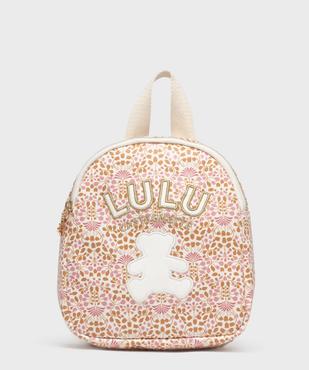 Sac à dos à motifs fleuris fille - LuluCastagnette vue2 - LULUCASTAGNETTE - GEMO