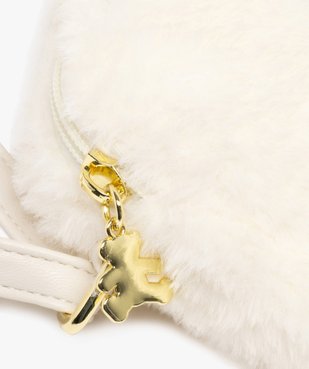 Sac bandoulière en fourrure imitation motif ours fille - LuluCastagnette vue4 - LULUCASTAGNETTE - GEMO