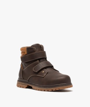 Boots garçon à scratch avec doublure et col rembourrés vue3 - GEMO (ENFANT) - GEMO