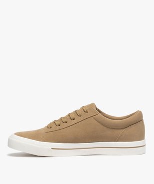 Tennis homme unies en suédine fermeture lacets vue3 - GEMO (SPORTSWR) - GEMO