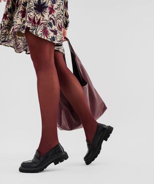 Mocassins chunky à épaisse semelle crantée et bout amande femme - 5 MILES vue7 - 5 MILES - GEMO