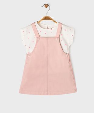 Ensemble 2 pièces robe + tee-shirt bébé fille vue7 - GEMO(BEBE DEBT) - GEMO