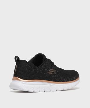 Baskets en mesh léger et pailleté femme - Skechers vue4 - SKECHERS - GEMO