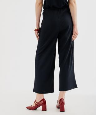 Pantacourt large fluide avec taille ajustable femme vue3 - GEMO 4G FEMME - GEMO