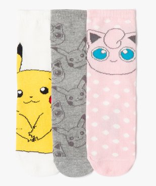Chaussettes Pokemon fille (lot de 3) vue1 - POKEMON - GEMO