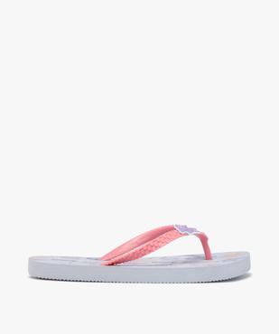Tongs à motifs marins et brides écailles fille vue2 - GEMO (PLAGE) - GEMO